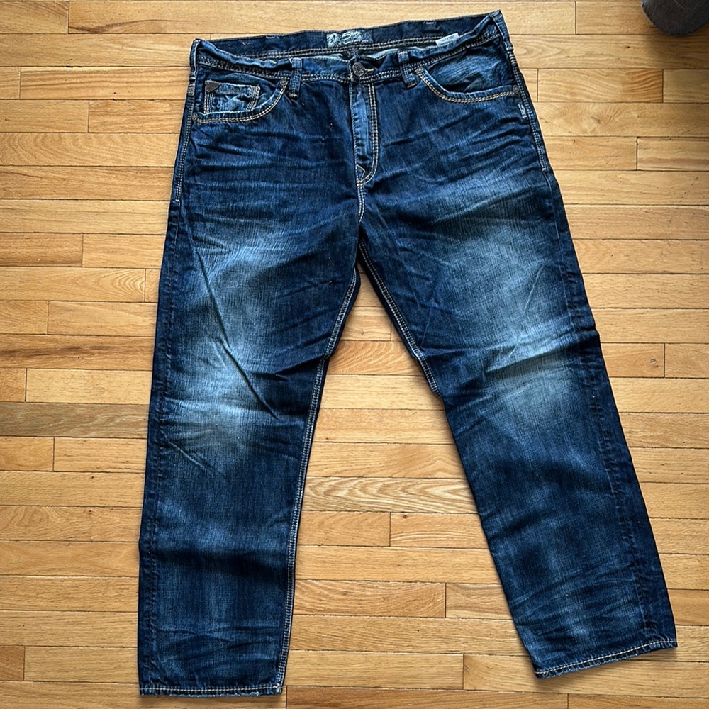 Men's Dark Blue Jeans Gordie Taper